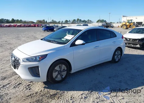 2022 Hyundai Ioniq Hybrid Blue из США, поврежденный, VIN KMHC65LC2NU284967